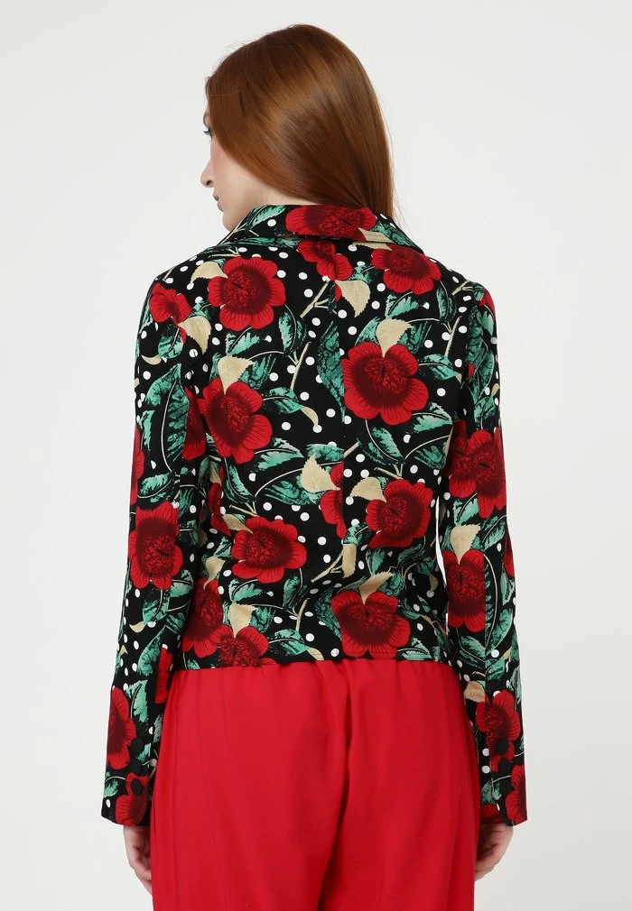 Madam-T Blazer - Schwarz Rot 3 Madam-T Blazer - Schwarz Rot – Image 3