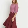 Madam-T ERGO - Robe En Jersey - Rosa, Weinrot