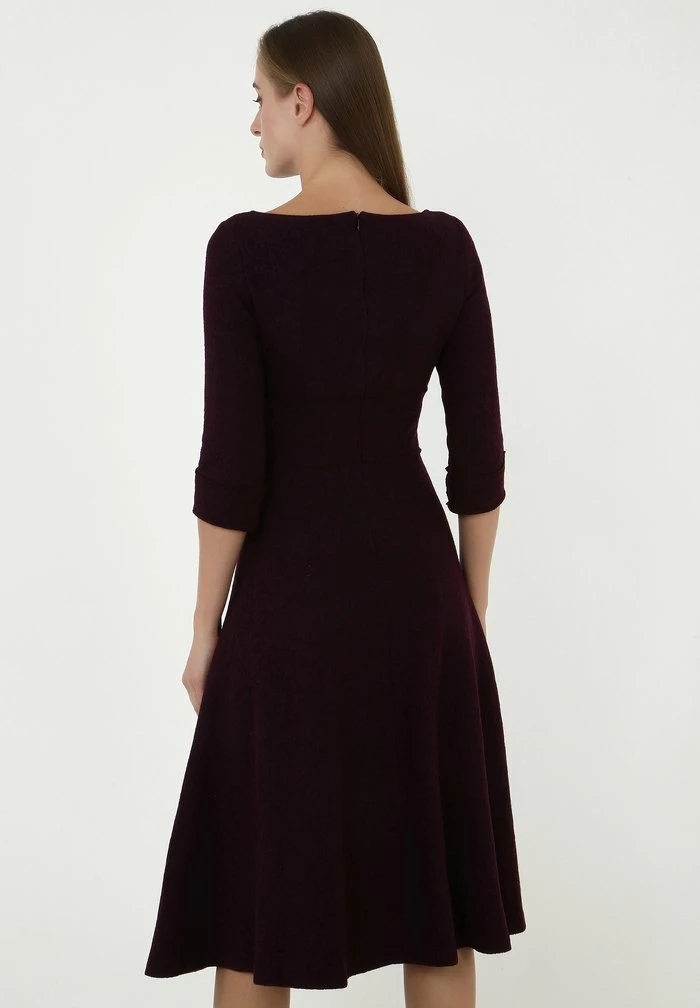 Madam-T YANNA - Robe En Jersey - Pflaume 3 Madam-T YANNA - Robe En Jersey - Pflaume – Image 3