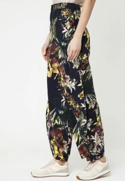 Madam-T Pantalon Classique - Blau, Gelb -Madam-T Soldes 2022 ea76fa7ee8c84bb3b0f1d591b81c8d18