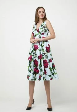 Madam-T GENEVRA - Robe De Jour - Blau, Purpurrot -Madam-T Soldes 2022 eb00098aca16487aa73e1da1cd2b8040