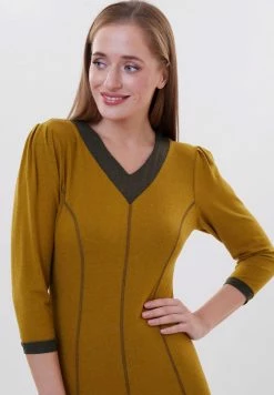 Madam-T VARZINA - Robe Longue - Senf/khaki -Madam-T Soldes 2022 eb2bfe864b8943f3928dbd96d9881d1d