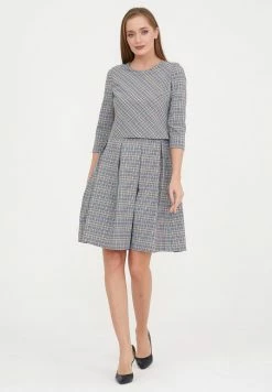 Madam-T OTRA - Robe De Jour - Grau Gelb