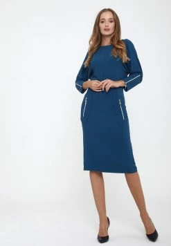 Madam-T FAUSTINA - Robe Fourreau - Aqua