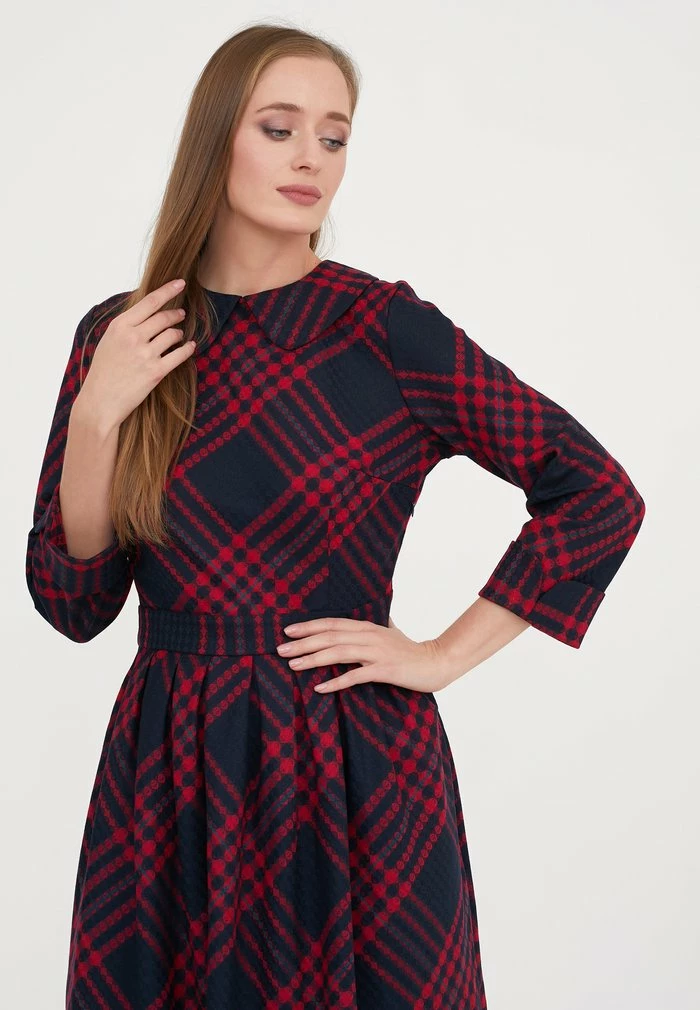 Madam-T MEDJA - Robe De Jour - Blau, Howdy Rot 6 Madam-T MEDJA - Robe De Jour - Blau, Howdy Rot – Image 6