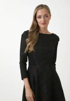 Madam-T LUIZIANA - Robe De Jour - Schwarz/braun -Madam-T Soldes 2022 eb9da02018dd4c1d9f8d1d36fe336d21