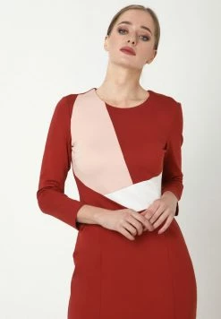 Madam-T LAIMA - Robe Fourreau - Terrakotta, Pfirsich -Madam-T Soldes 2022 ebabed0250594b8dabcfb6c2416761ce