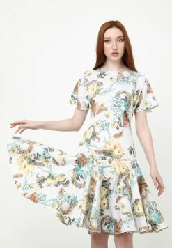 Madam-T SOKASA - Robe De Jour - Milchig, Hellbraun