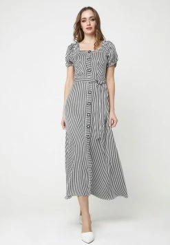 Madam-T FULOARIDA - Robe De Jour - Schwarz, Weiß