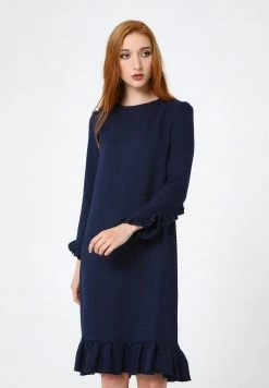 Madam-T Soldes 2022 7 Madam-T Robe En Jersey - Blau