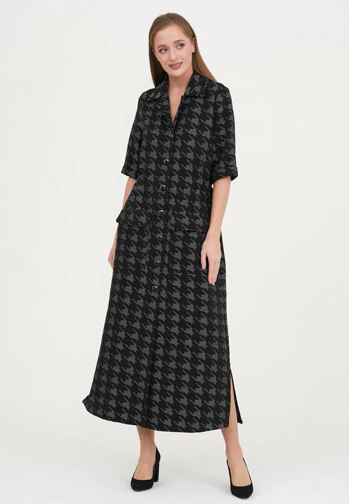 Madam-T ORSOLA - Robe Chemise - Schwarz/weiß 1 Madam-T ORSOLA - Robe Chemise - Schwarz/weiß