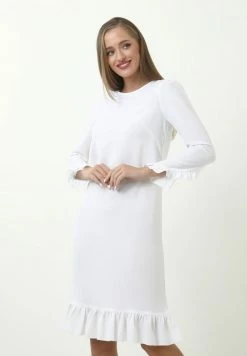 Madam-T Robe De Jour - White -Madam-T Soldes 2022 ec8ac84893904f0abf21f916fb2547f1