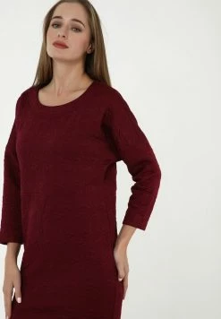 Madam-T LEONIE - Robe Fourreau - Weinrot -Madam-T Soldes 2022 ec93fa32dcb7459ea6758850d9a700d8