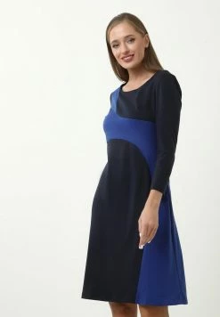 Madam-T OVARA - Robe De Jour - Blau, Indigo -Madam-T Soldes 2022 ecdbb959a41b4cafa05589f5ac946a16