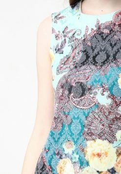 Madam-T GAISA - Robe De Jour - Aqua, Gelb -Madam-T Soldes 2022 ed2f8268645045bda5f1cf25d849b81d