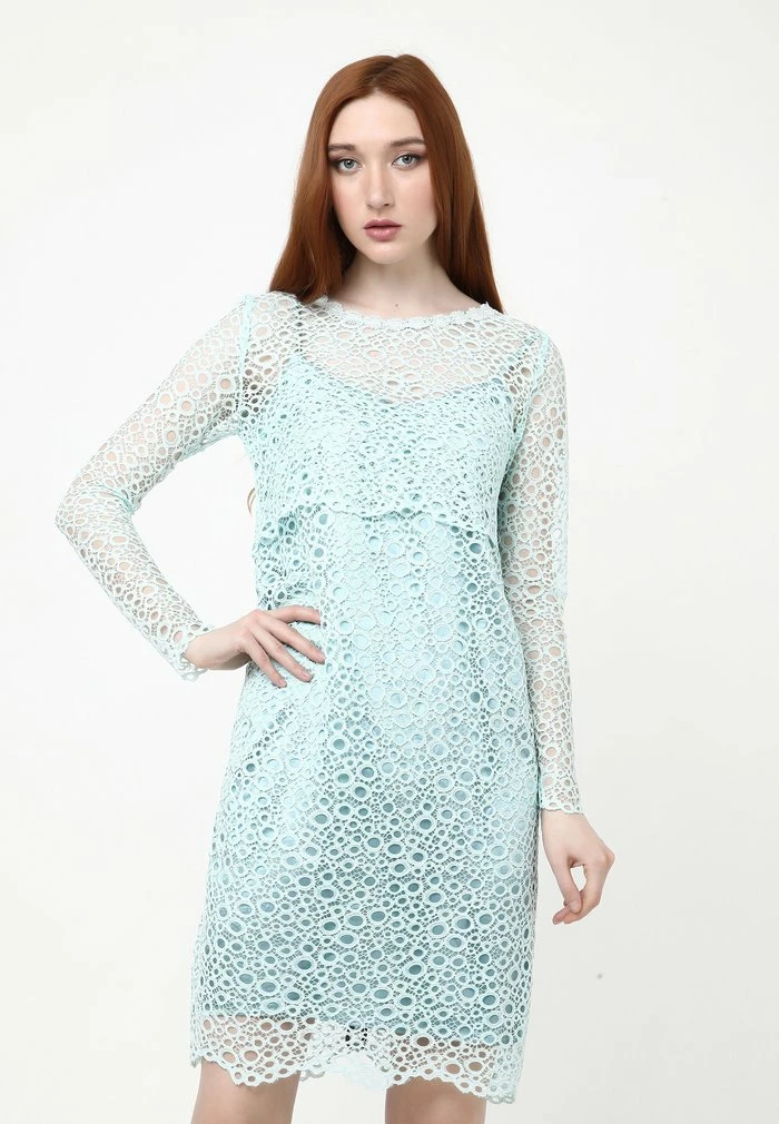 Madam-T GALERI - Robe Fourreau - Hellgrün 6 Madam-T GALERI - Robe Fourreau - Hellgrün – Image 6