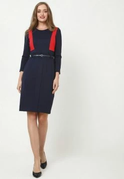 Madam-T AMBONA - Robe Fourreau - Koralle Blau -Madam-T Soldes 2022 ee0a5927c2664220becbcadb72100216