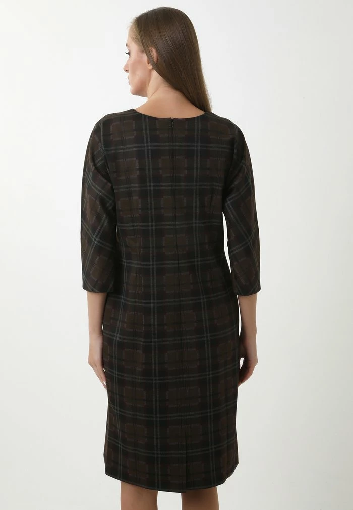 Madam-T INSIGMA - Robe De Jour - Schwarz Senf 3 Madam-T INSIGMA - Robe De Jour - Schwarz Senf – Image 3