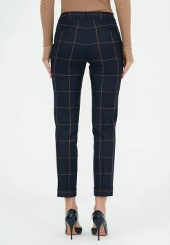 Madam-T MARIO - Pantalon Classique - Blue/brown -Madam-T Soldes 2022 ee6b1b05ae284e69839617623c8d4cc2