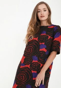 Madam-T LIANA - Robe De Jour - Koralle, Schwarz -Madam-T Soldes 2022 ee8901a467814fa69115cd505ad6ab2d