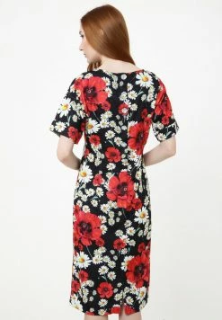 Madam-T Robe De Jour - Schwarz Rot -Madam-T Soldes 2022 eeb2ea1d89174877963297da6198fe98