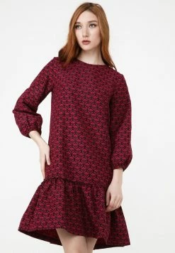 Madam-T FIKERA - Robe De Jour - Schwarz Fuchsia