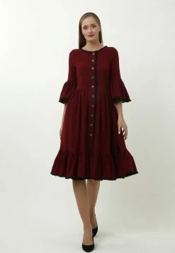 Madam-T Robe De Soirée - Weinrot