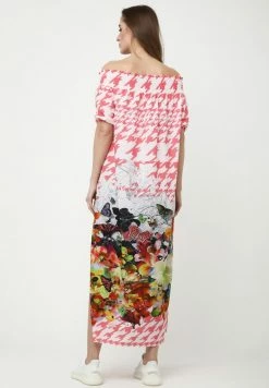 Madam-T DERIN - Robe De Jour - Weiß, Rosa -Madam-T Soldes 2022 efdbf0e9be3d41558bb45581db46e558