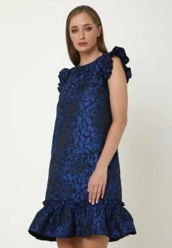 Madam-T ALLTAGS GRETA - Robe De Soirée - Schwarz, Indigo