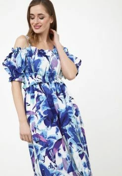 Madam-T CERCANA - Robe De Jour - Weiß, Kornblumenblau -Madam-T Soldes 2022 f033c734b39e476ba2eb550a477f4438