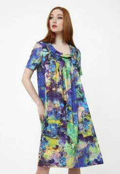 Madam-T ZEFIRA - Robe De Jour - Kornblume Blau/lila -Madam-T Soldes 2022 f046260accf6404b9cdb7f880754887c