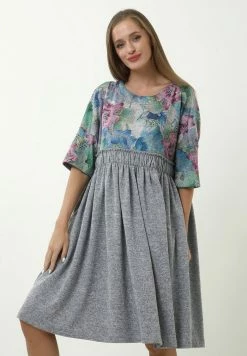 Madam-T KLEID OFELIA - Robe Fourreau - Grau