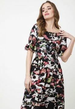 Madam-T Robe Longue - Weiß/schwarz -Madam-T Soldes 2022 f101a4788c244a7b94aa86cc9f27fdd5