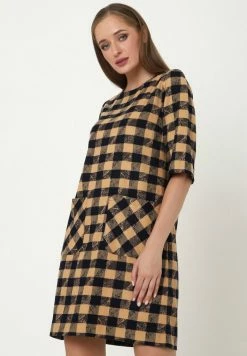 Madam-T ALLTAGSKLEID MILANIA - Robe De Jour - Beige, Blau