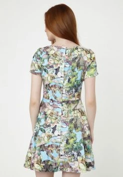 Madam-T Agava - Robe De Jour - Hellblau, Grün -Madam-T Soldes 2022 f1505afc97954e8792251215400e9604