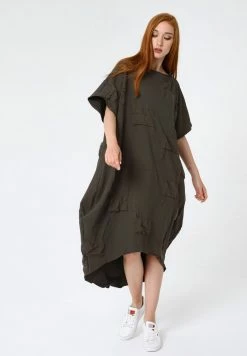 Madam-T Robe De Jour - Khaki -Madam-T Soldes 2022 f16f07c477284aec8cdbaaff23cec896