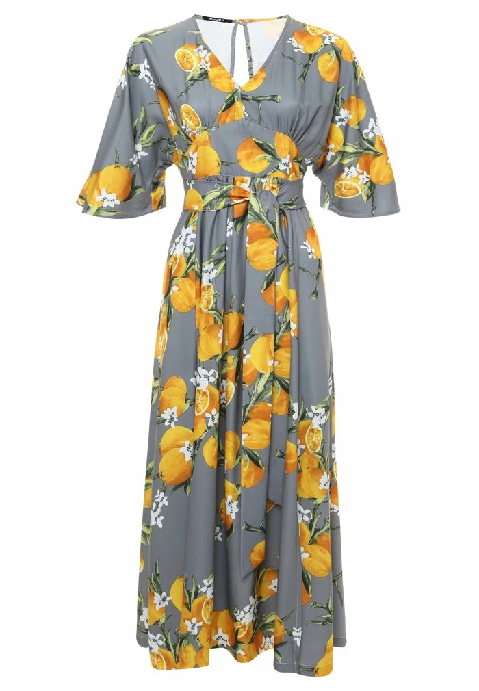 Madam-T Robe De Jour - Grau Gelb 7 Madam-T Robe De Jour - Grau Gelb – Image 7