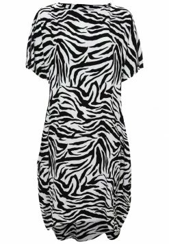 Madam-T ASHLEY - Robe De Jour - Schwarz Weiß -Madam-T Soldes 2022 f239acd7184942ea89af1fb643ba9d23