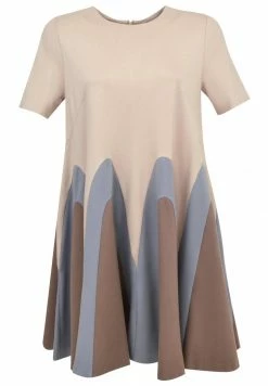 Madam-T MORENA - Robe De Jour - Beige/dunkelbeige -Madam-T Soldes 2022 f2553113b0a5450a8b3326ea05eca1f3