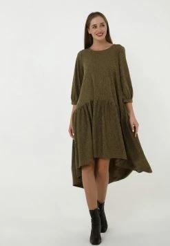 Madam-T EVA - Robe De Jour - Khakifarben