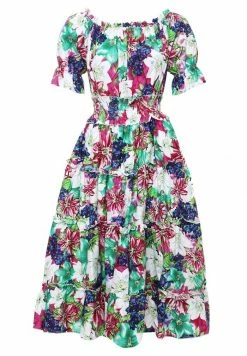 Madam-T Robe De Jour - Weiß Himbeere -Madam-T Soldes 2022 f366cba890854ba4ab69e77d245cc277