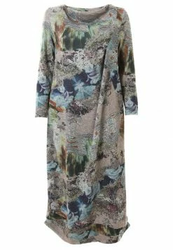 Madam-T KLEID TIANA - Robe De Jour - Beige/ Blau -Madam-T Soldes 2022 f4ceaf2eb60641829ad43ab9c38d9576