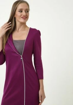 Madam-T Robe En Jersey - Purple 7 Madam-T Robe En Jersey - Purple -Madam-T Soldes 2022 f4f347a00bda4a7dafea891a8e3ab8bc