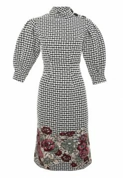 Madam-T Robe Fourreau - Weiß, Schwarz 11 Madam-T Robe Fourreau - Weiß, Schwarz -Madam-T Soldes 2022 f520dc53583a40d5aecfffd862cfd605