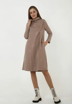 Madam-T LILUNA - Robe De Jour - Dunkel-beige