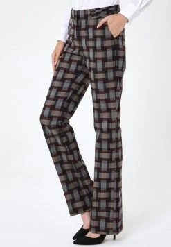 Madam-T Pantalon Classique - Grau, Weinrot -Madam-T Soldes 2022 f592c842b88d49e3ba5fcf02aeb707a5