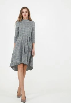 Madam-T SAMBRA - Robe De Jour - Grau/gelb