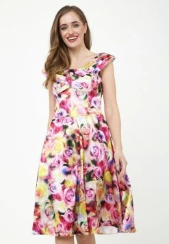 Madam-T LAGUNA - Robe De Jour - Gelb/lila