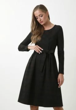 Madam-T KANTRI - Robe De Jour - Schwarz/braun