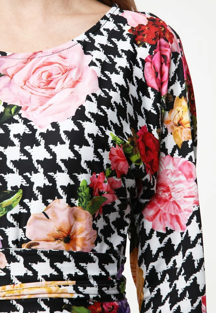 Madam-T KOMBINA - Robe Longue - Weiß Schwarz 6 Madam-T KOMBINA - Robe Longue - Weiß Schwarz – Image 6